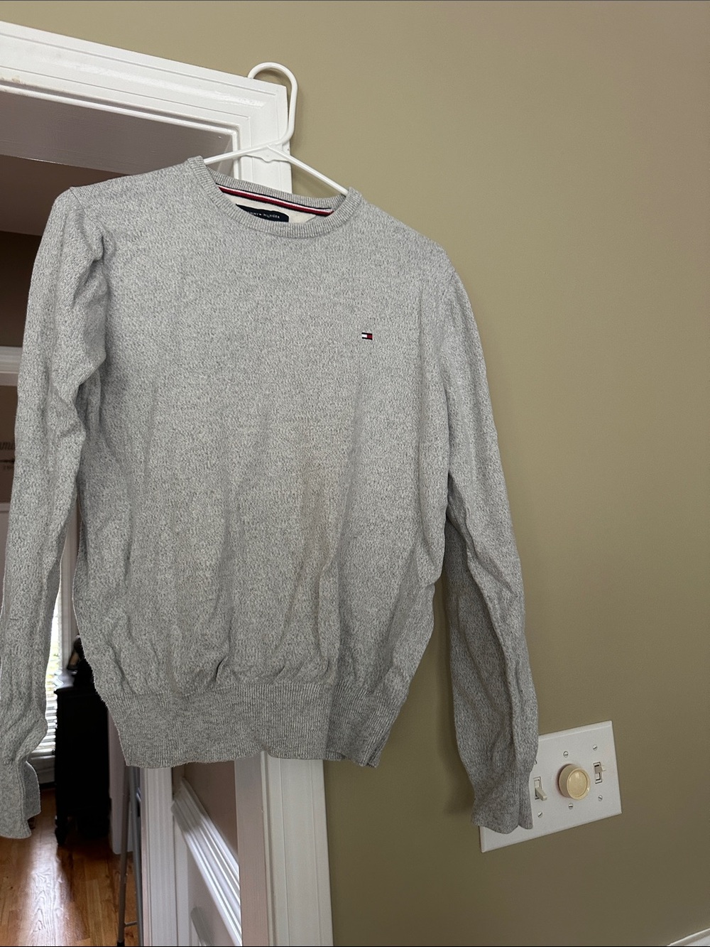 Tommy Hilfiger Light Gray Crewneck Sweater